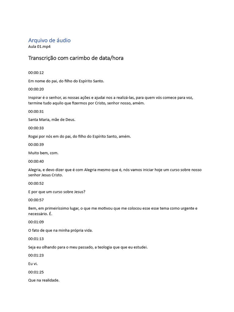 Transcri o aula 01 por que conhecer jesus pdf logos