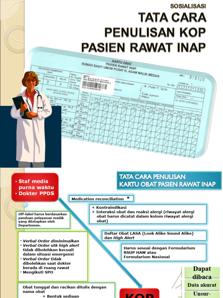 Tata Cara Penulisan Kop Pasien Rawat Inap | PDF