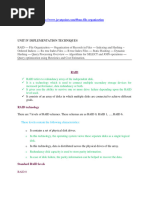 Implementation Techniques - Unit 4