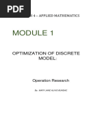 Module 1 Rev. Lesson 1.3. Simplex Method