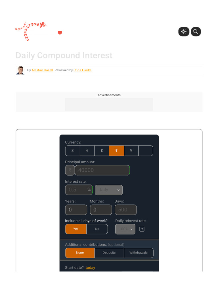 Daily Compound Interest