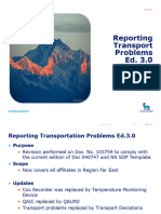 Reporting Transport Problems Ed. 3.0 