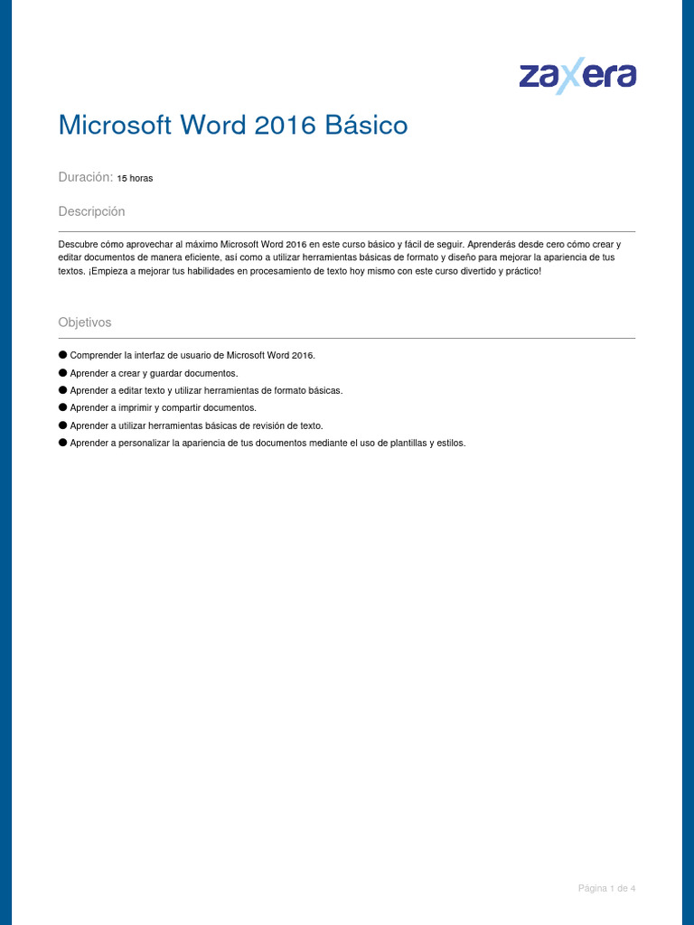 Word+2016 - +básico+y+avanzado | PDF | Microsoft Word | Microsoft