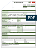 Term Deposit Opening Form