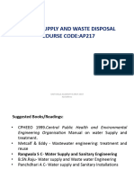 Water Supply and Waste Disposal