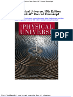 Full The Physical Universe 15Th Edition Test Bank Konrad Krauskopf PDF Docx Full Chapter Chapter