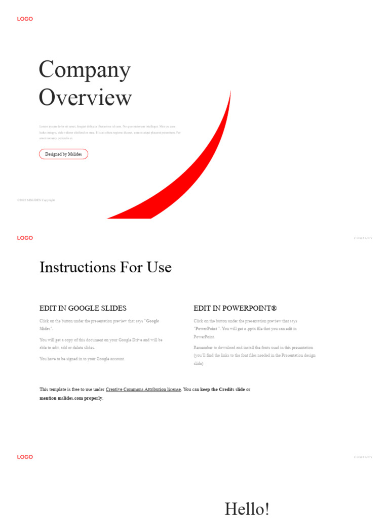 Company Overview Presentation Pdf Computing Software