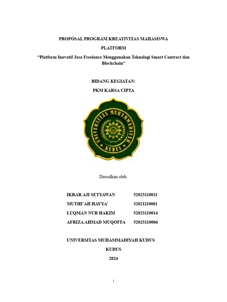 Proposal PKM KC Aa | PDF | Pengelolaan Keuangan & Uang | Komputer