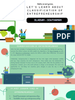 Classification of Entrepreneurship Presentation