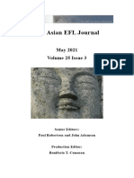 The Asian EFL Journal: May 2021 Volume 25 Issue 3