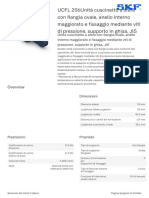 UCFL 206unità Cuscinetto A Sfere Con Flangia Ovale, Anello Interno Maggiorato e Fissaggio Mediante Viti Di Pressione, Supporto in Ghisa, JIS