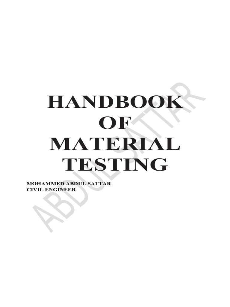 Material testing pdf concrete density