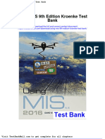 Download Full Using Mis 9Th Edition Kroenke Test Bank pdf docx full chapter chapter