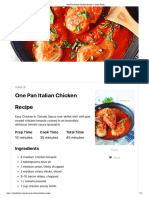 One Pan Italian Chicken Recipe - Adore Foods