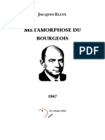Métamorphose Du Bourgeois - Jacques Ellul (1967)
