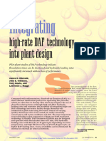 Integrating High Rate DAF Technology Into Plant Design