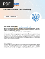 Cyber Security and Ethical Hacking Program Curriculum