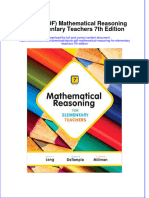 Full Download Ebook PDF Mathematical Reasoning For Elementary Teachers 7Th Edition Ebook PDF Docx Kindle Full Chapter