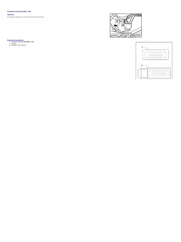 J104 Ubicacion y Conector | PDF