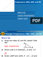 4 5triangle Congruence ASA AAS HL