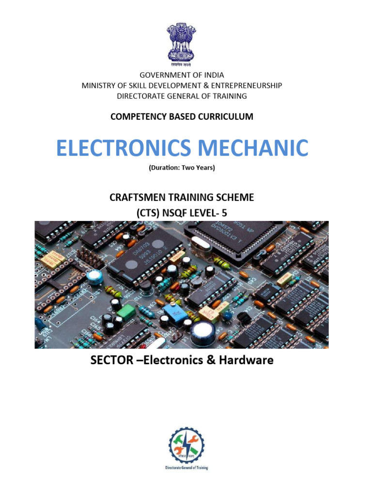 Electronics Mechanic CTS1.2 NSQF5 Compressed PDF Electrical