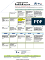 Tac Monthly Schedule