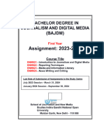 BAJDM July 2023 Assignments