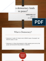Does Democracy Leads To Peace