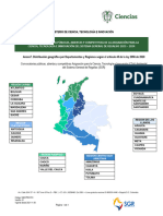 Anexo 7. Distribucion Geografica Por Departamento y Regiones