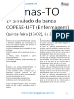 Palmas-TO Simulado Da Banca COPESE-UFT (Enfermagem)