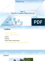 03 - Traffic Characteristics - Speed and Density