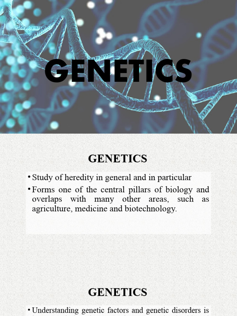 Genetics | PDF | Genetic Disorder | Genetics