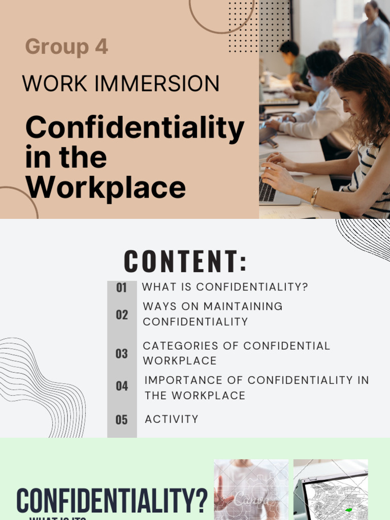 Importance of Workplace Confidentiality | PDF | Confidentiality ...