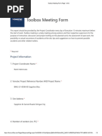 Toolbox Talk Attendance Form | PDF