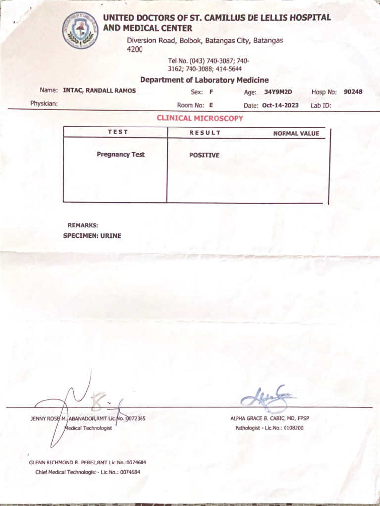 United Doctors of St. Camillus de Lellis Hospital PDF