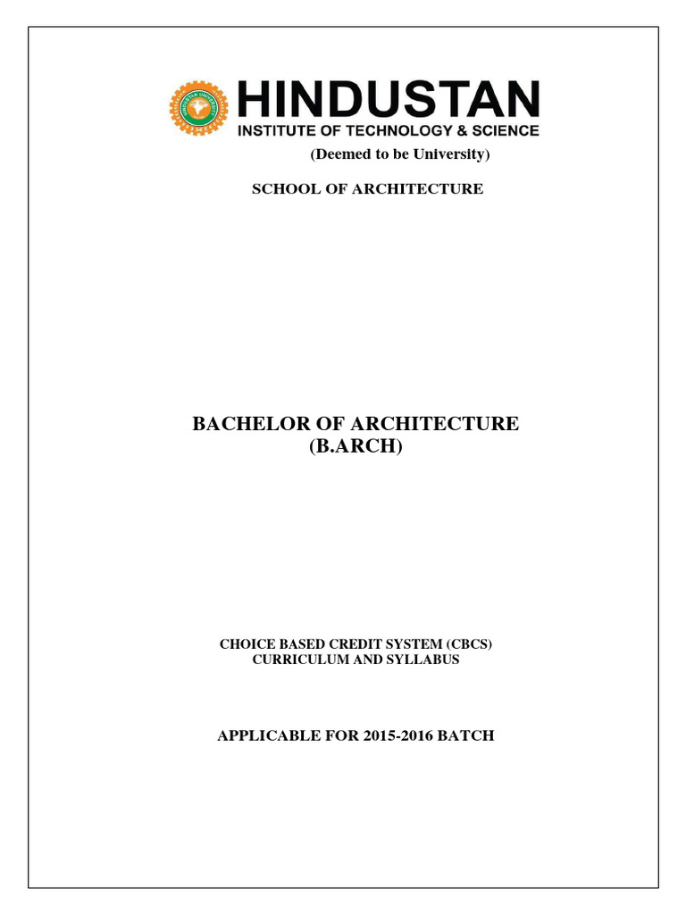 BArch CBCS Curriculam 15 16 | PDF | Matrix (Mathematics) | Equations