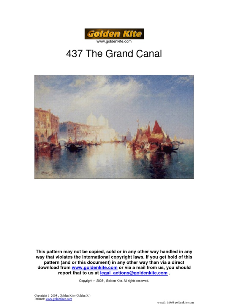 Gk 437 The Grand Canal Embroidery Stitches Textiles