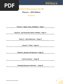 Physics - ANSWERS - Homer, Piętka and Heathcote - Fifth Edition - Oxford 2023 (Semi-Official)