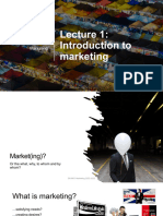 Lecture 1 Introduction To Marketing