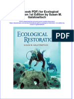 Full Download Etextbook PDF For Ecological Restoration 1St Edition by Susan M Galatowitsch Ebook PDF Docx Kindle Full Chapter