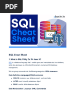 SQL Cheat Sheet PDF - Hackr - Io