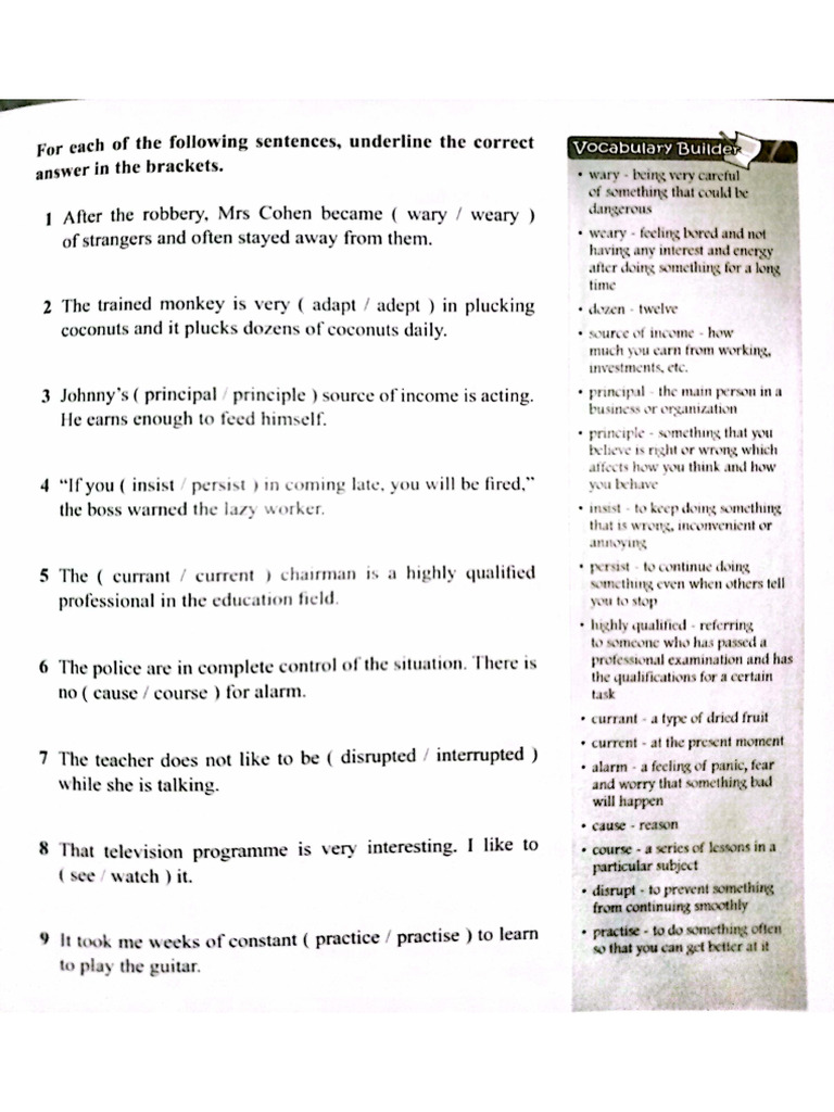 Idiom Worksheet PDF