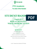 Student Handouts - Tips - Strategies - Chuyên Đề 5 - Repeat Sentence - Write From Dictation