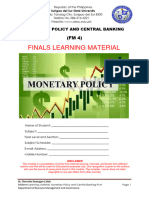 Learning Material For Finals Monetary Policy and Central BankingFM4