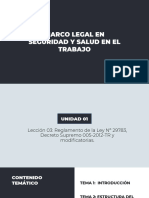 Unidad 03 - Reglamento de La Ley 29783, DS 005-2012-TR Y Moficatorias