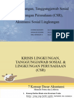 Krisis Lingkungan, CSR, Akuntansi Sosial Lingkungan - Kelas 03 Kelompok 9