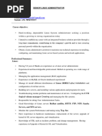 Hitesh Linux Resume