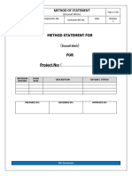 Drywall Work Installatin Method Statement