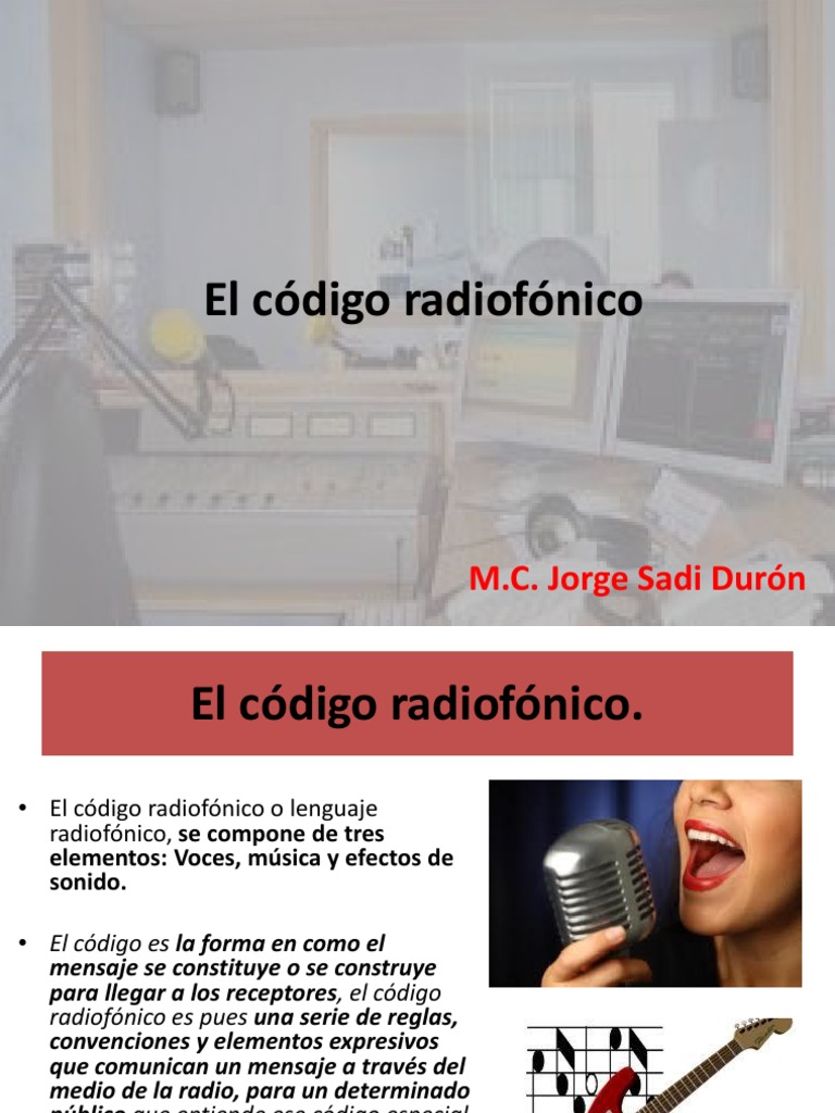El código radiofónico Radio Sonido