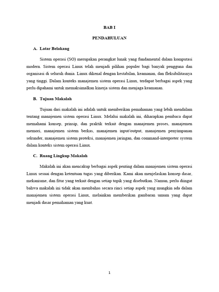Manajemen Sistem Operasi Linux: Panduan Dasar | PDF | Seni | Teknologi ...
